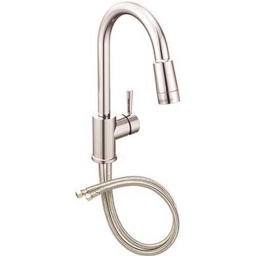 Edgestone Single-Handle Pull-Down Sprayer Kitchen Faucet in Chrome