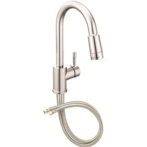 Edgestone Single-Handle Pull-Down Sprayer Kitchen Faucet in Chrome