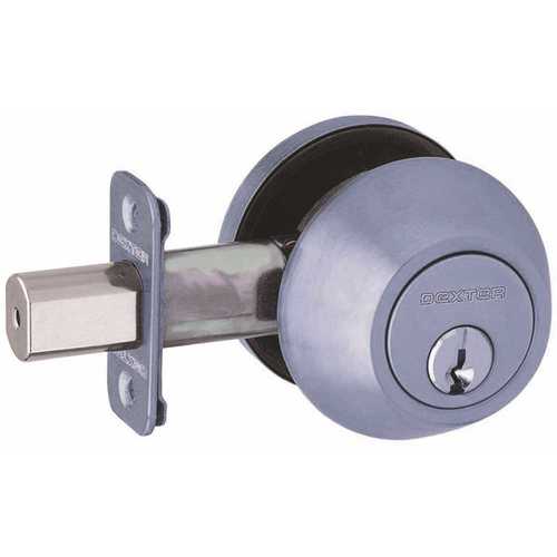 J Series Polished Chrome Single Cylinder Deadbolt Lock