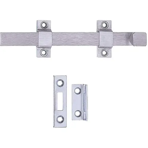 Tell Manufacturing 8" STRAP BOLT 26D SB42826 US26D 8" Strap Bolt - Satin Chrome