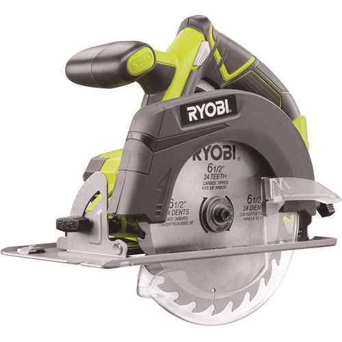 18-Volt ONE+ Cordless 6-1/2 in. Circular Saw (Tool Only) Green