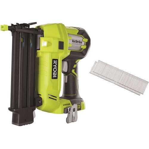 18-Volt ONE+ Cordless AirStrike 18-Gauge Brad Nailer (Tool Only) with Sample Nails