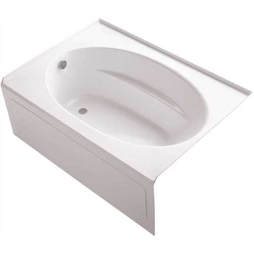 Windward 60 in. x 42 in. Acrylic Alcove Bathtub with Integral Apron and Left-Hand Drain in White