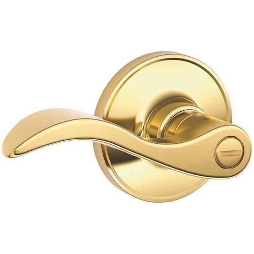 Flair Bright Brass Keyed Entry Handleset Lever