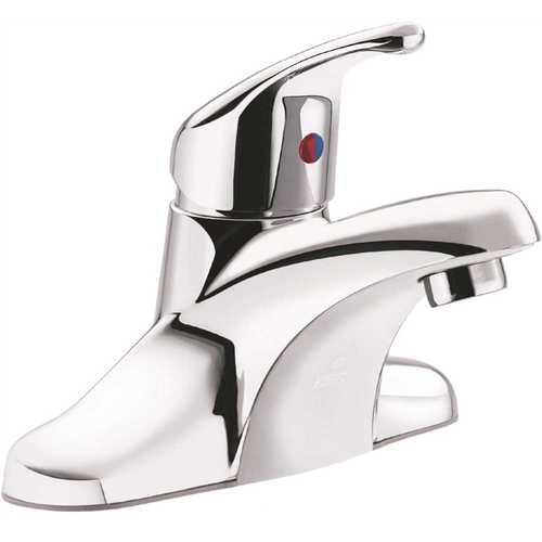 Cornerstone 4 in. Centerset 1-Handle Bathroom Faucet Less Waste in Chrome