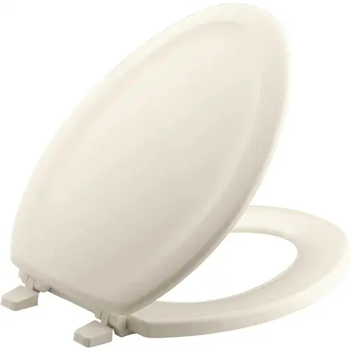 Stonewood Elongated Closed Front Toilet Seat in Biscuit