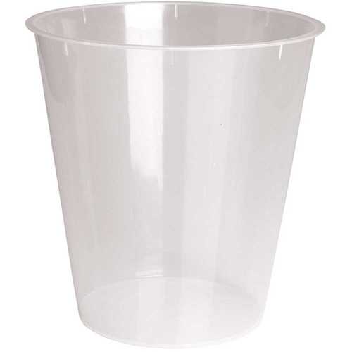 FOCUS BS-WPL1 Polypropylene Liner for 9 Qt. and 11 Qt. Wastebaskets in Frost Pack of 12