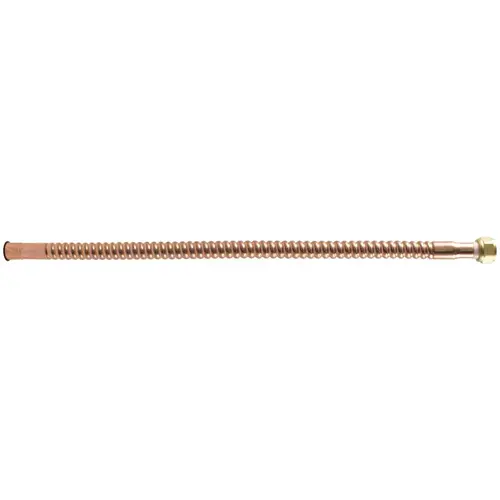 HOME-FLEX HFWCC-07S-12 3/4 in. Sweat x 3/4 in. FIP x 12 in. Copper Water Heater Connector Bronze/Copper Metallic