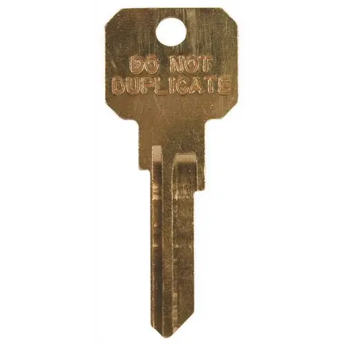 2100 Series Schlage 1145A Blank Do Not Duplicate Key Gold - pack of 250