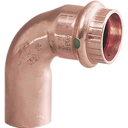 Viega 77347 ProPress 1/2 in. x 1/2 in. Copper 90-Degree Street Elbow - pack of 10