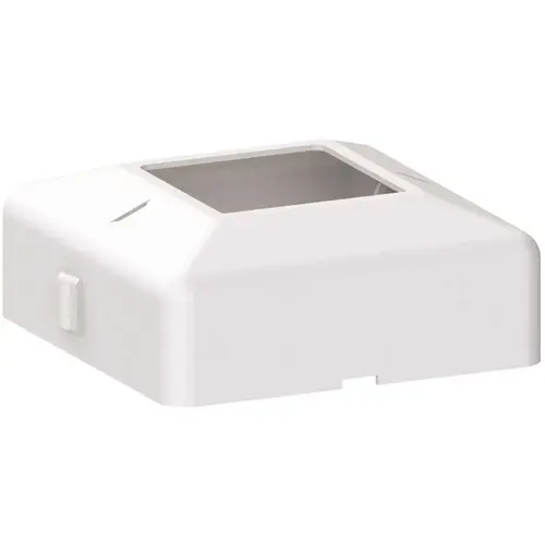 Peak Aluminum Railing 50980 4 in. x 4 in. White Aluminum Post Base Cover