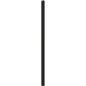 PEAK Aquatine 2 in. x 2 in. x 5.93 ft. Black Aluminum Soft Surface Pool Fence Post