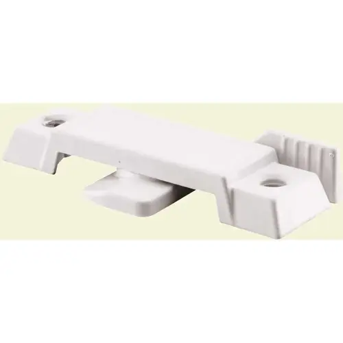 2-1/4 in. White Die Cast Metal Window Sash Lock with Hole Center - Pair