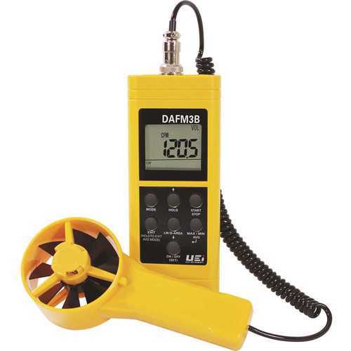UEI TEST INSTRUMENTS DAFM3B Digital Air Flow with Humidity Tester