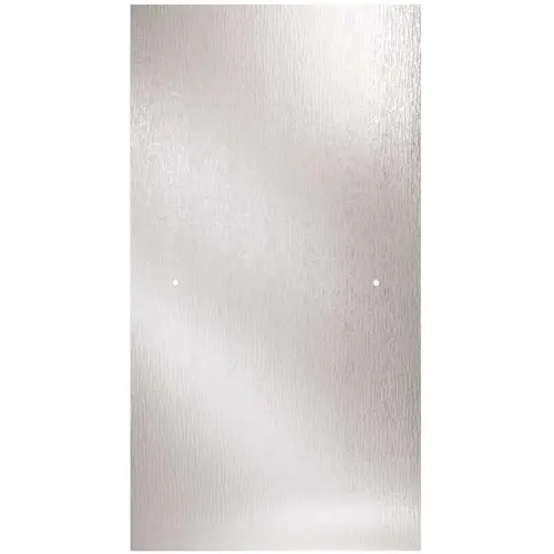 27-3/8 in. x 63-1/8 in. x 1/4 in. Frameless Pivot Shower Door Glass Panel in Rain (for 30-33 in. Doors) Clear