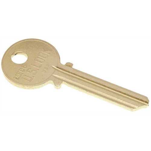 2100 Series Medeco Blank 6-Pin Commercial Keyway Key Gold