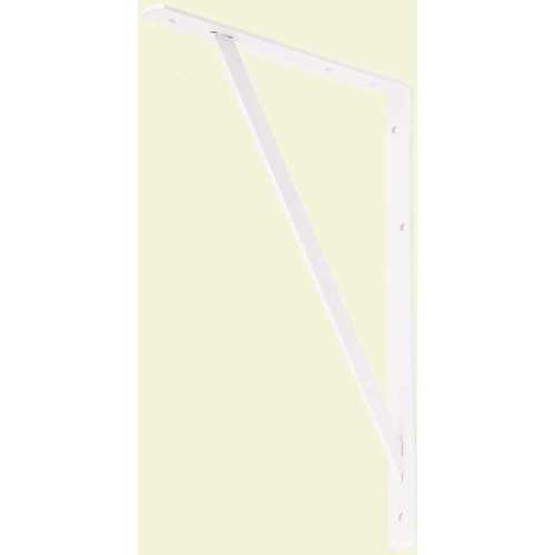 16 in. x 10 in. White Heavy Duty Shelf Bracket - pack of 10