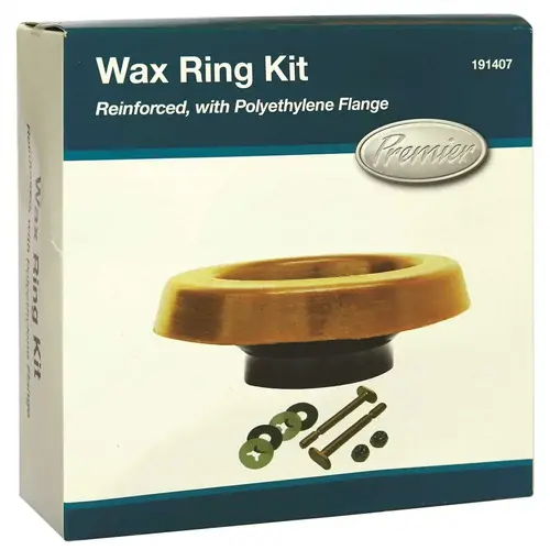 Wax Ring Kit Reinforced with Polyethylene Flange Brown