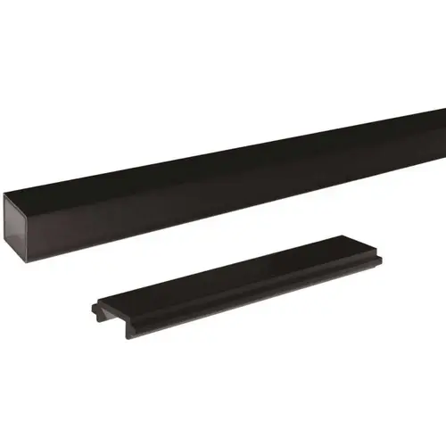 Aluminum Railing 6 ft. Black Aluminum Picket and Spacer Set