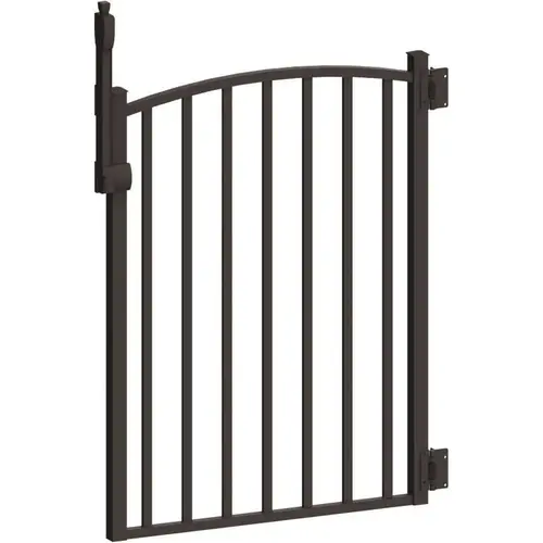 PEAK 56163 Aquatine 3 ft. x 4 ft. Black Aluminum Fence Pool Gate