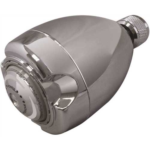 NIAGARA N2920CH 3-Spray 2.7 in. Single Wall Mount Low Flow Fixed Adjustable Shower Head in Chome Chrome