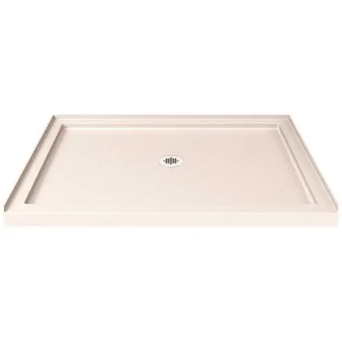 SlimLine 48 in. W x 36 in. D Single Threshold Shower Base in Biscuit