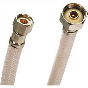 Fluidmaster 3/8in Compression  x 1/2in Dia FIP Brass Faucet Supply Line 12in 