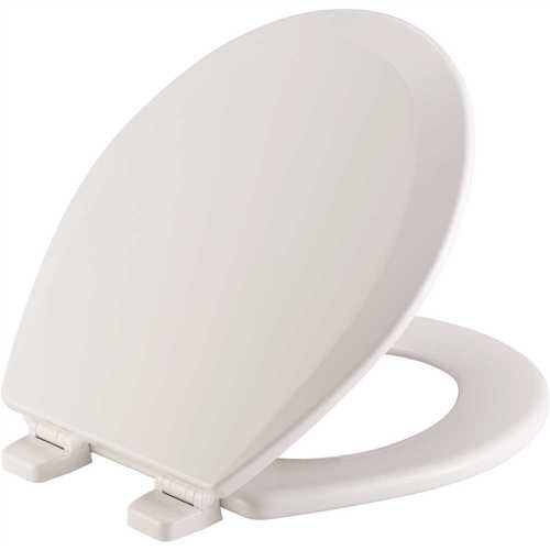 Round Closed Front Toilet Seat in White