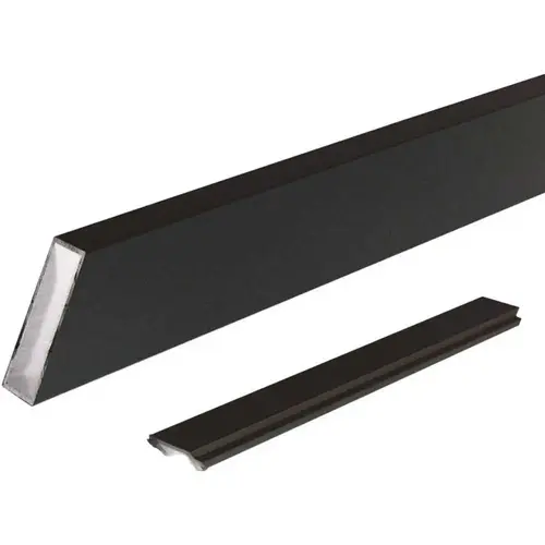 6 ft. Black Aluminum Wide Stair Picket and Spacer