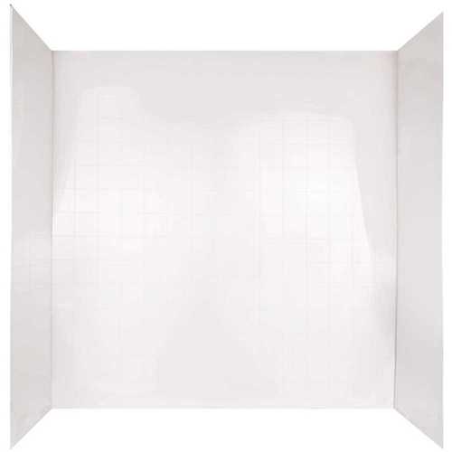 Delta 36300 Tilekit 30 in. x 60 in. x 60 in. Easy Up Adhesive Tub Wall