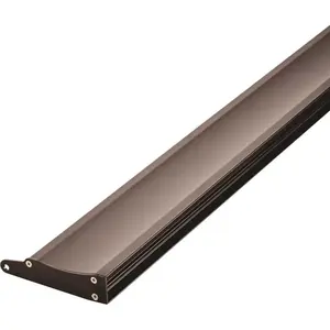 27 in. to 36 in. Semi-Frameless Contemporary Pivot Shower Door Track Assembly Kit in Bronze 27 in. to 36 in. Semi-Frameless Contemporary Pivot Shower Door Track Assembly Kit in Bronze