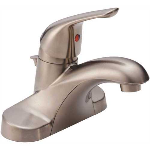 Delta B510LF-SSPPU-ECO Foundations 4 in. Centerset Single-Handle Bathroom Faucet in Brushed Nickel