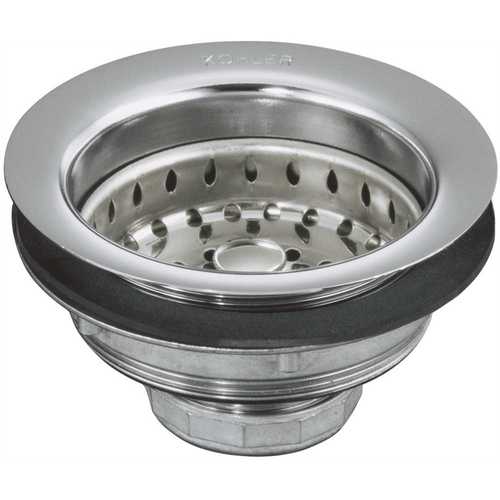 4-1/2 in. Sink Strainer in Polished Chrome