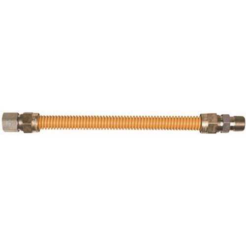 Watts 30C-4242-36 Gas Connector Coated 5/8 in. Stainless Steel 3/4 in. F x 3/4 in. F x 36 in