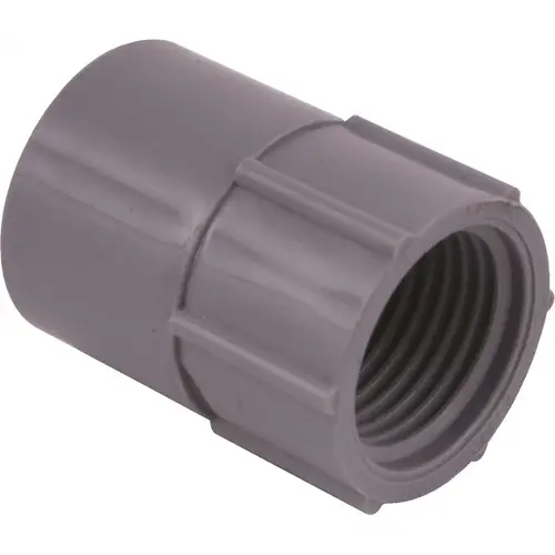 Carlon E942HR 1-1/2 in. PVC Fitting - Female Adapter Gray