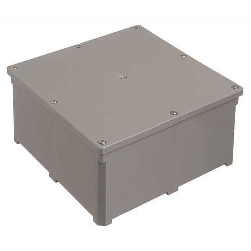 6 in. x 6 in. x 4 in. Gray PVC Junction Box