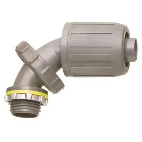 3/4 in. Snap2it 0 to 90-Degree Non-Metallic Connector Gray