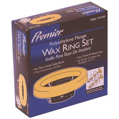 Wax Ring Kit with Polyethylene Flange Brown