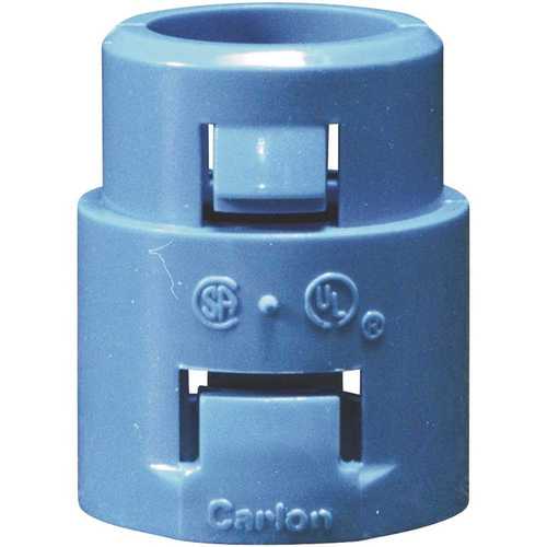 Carlon A253E-6R Terminal Adapter, 3/4 in, 1.4 in L, PVC, Blue