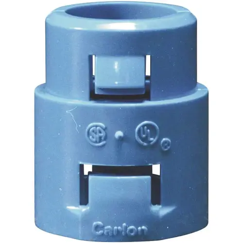 Terminal Adapter, 3/4 in, 1.4 in L, PVC, Blue