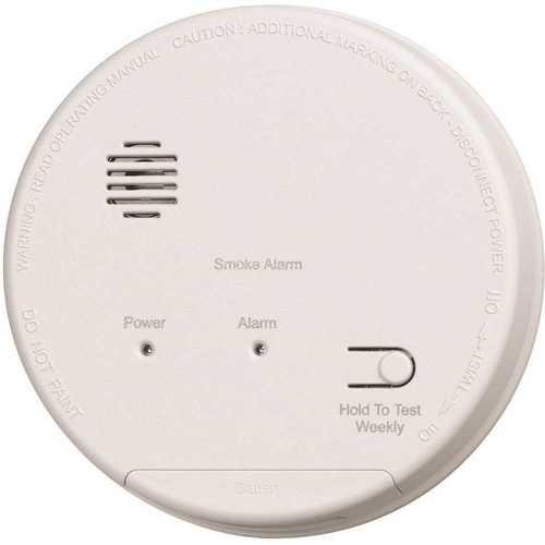 Hardwired Interconnected Photoelectric Smoke Alarm with Dualink, Battery Backup and Relay Contacts