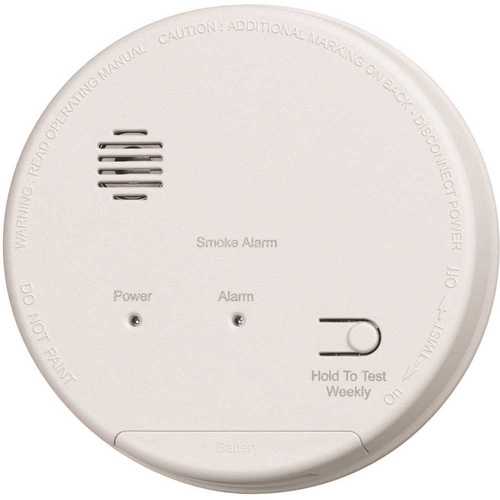 Hardwired Interconnected Photoelectric Smoke Alarm with Dualink and Battery Backup