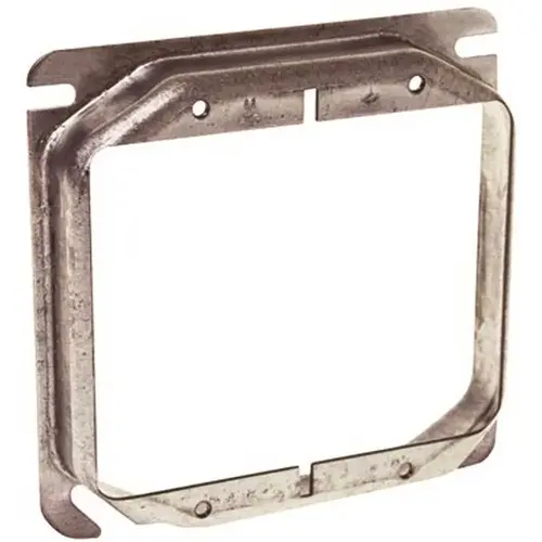 RACO 778 4 in. 2-Device Square Cover with 1/2 in. Raised Gray