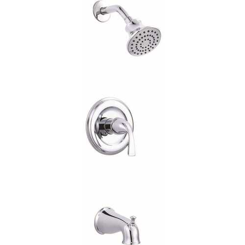 Sanibel Single-Handle 1-Spray Tub and Shower Faucet in Chrome