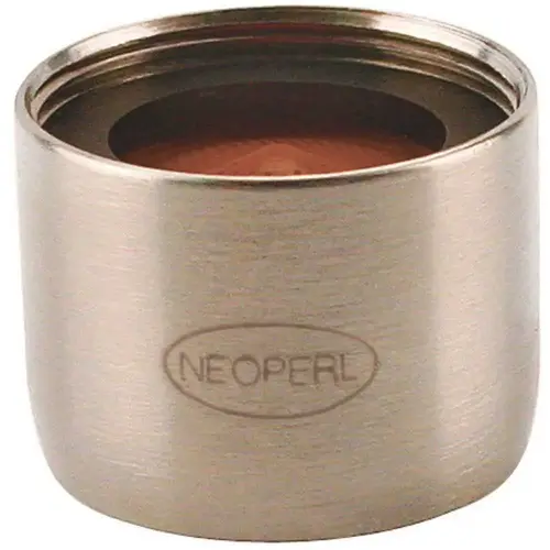 Perlator 1.8 GPM 55/64 in. 27 Regular Female Faucet Aerator Brushed Nickel brown/brushed nickel