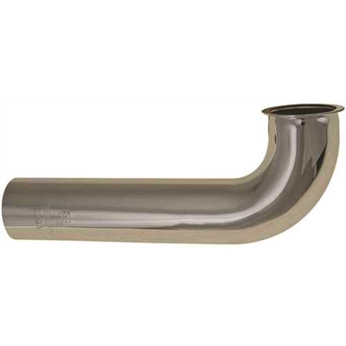 Waste Arm 1-1/2 in. x 7 in. Brass 22-Gauge Direct Connect Chrome