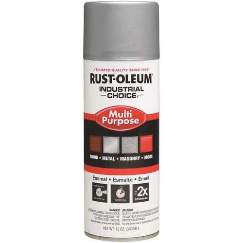 Rust-Oleum Industrial Choice 1614830 12 oz. Gloss Dull Aluminum Enamel Spray Paint