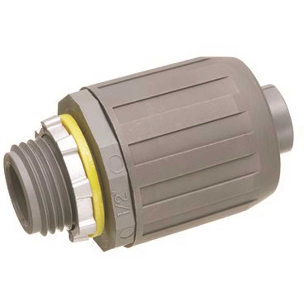 Arlington Industries NMLT5 1/2 in. Snap2it Non-Metallic Connector Gray