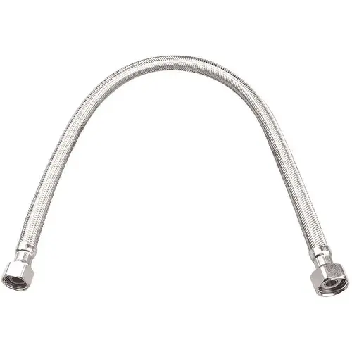 3/8 in. Compression x 1/2 in. FIP x 16 in. Braided Stainless Steel Faucet Supply Line