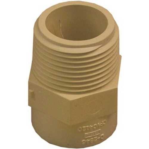 1 in. Flowguard Gold CPVC Male Adapter Cream / smooth